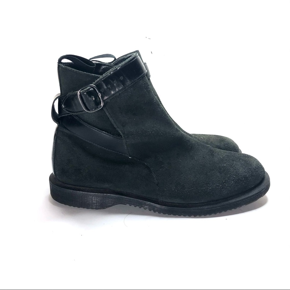Dr martens black suede Teresa Chelsea boots sz 7